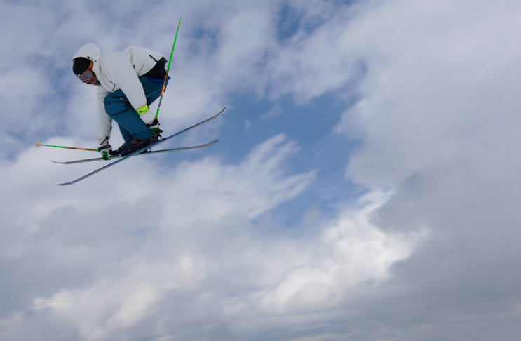 Freeski, Newschool am Kitzsteinhorn mit Fahrer Cleve.