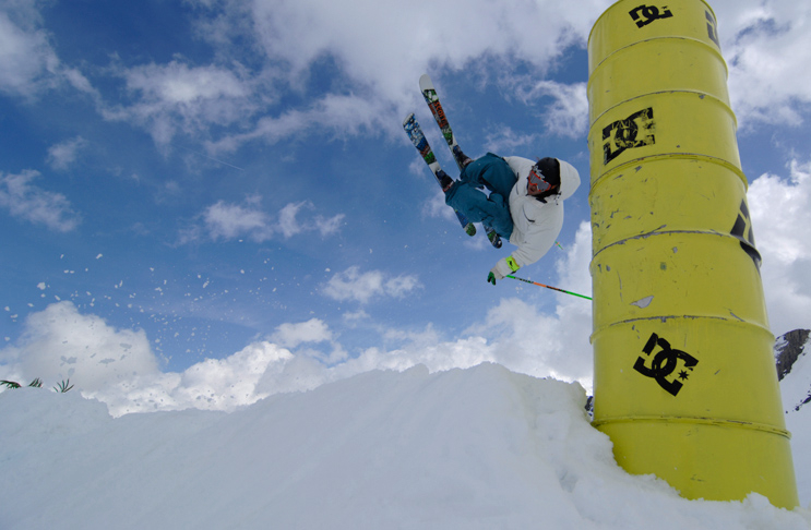 Freeski, Newschool am Kitzsteinhorn mit Fahrer Cleve.