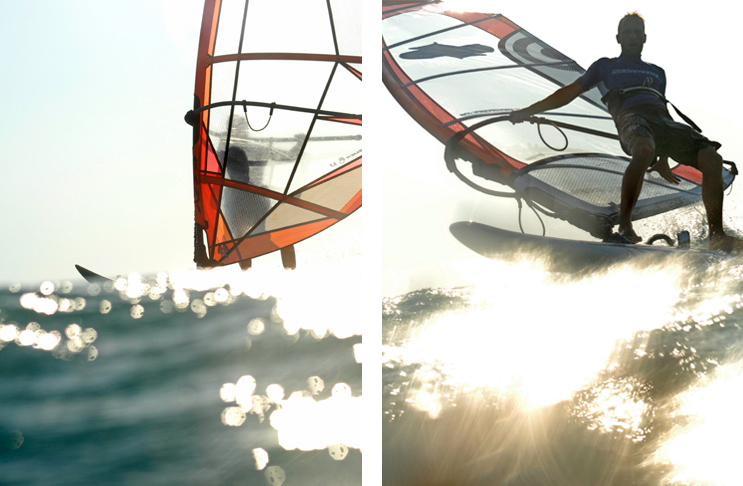 Windsurfer auf Rhodos