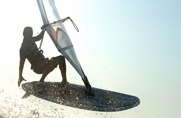 Windsurfer auf Rhodos