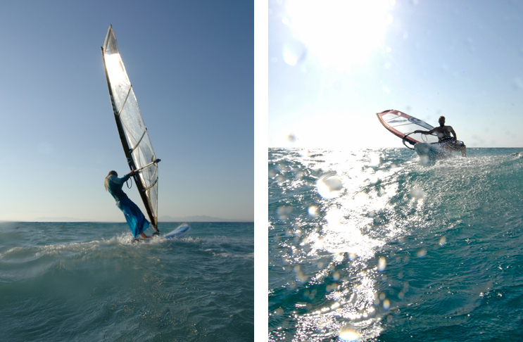 Windsurfer auf Rhodos