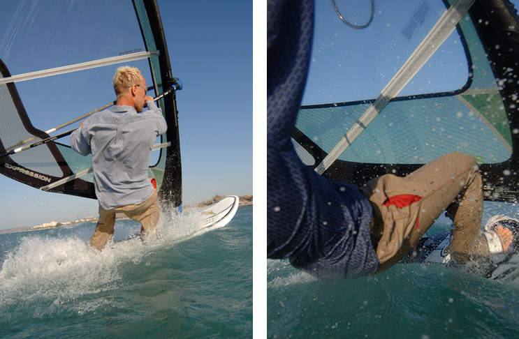 Windsurfer auf Rhodos